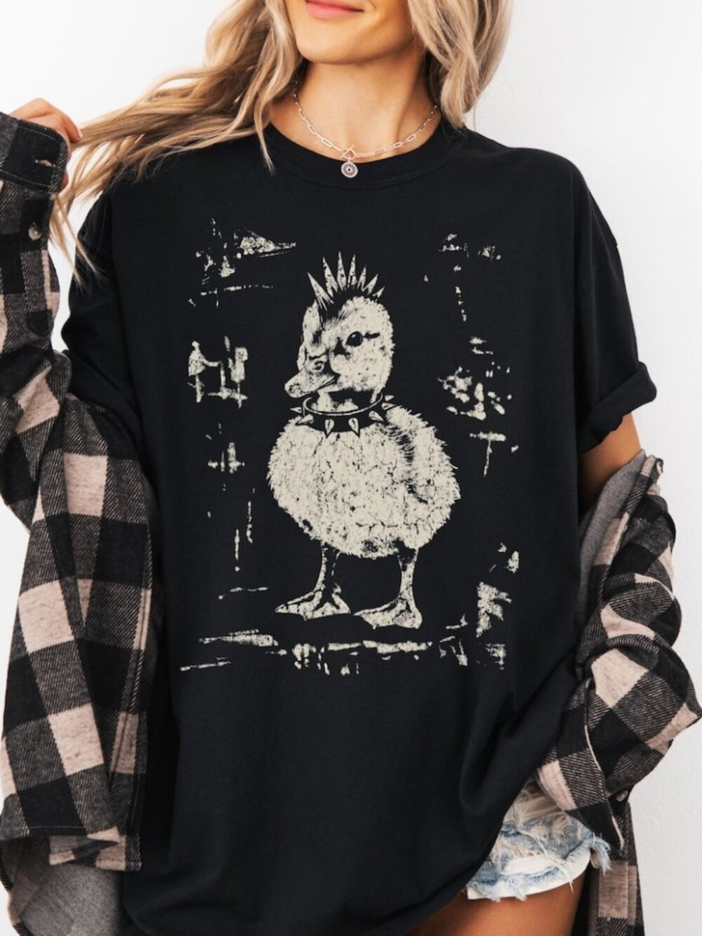 Feral Since Birth Duck Shirt, Funny Punk Animal Tee